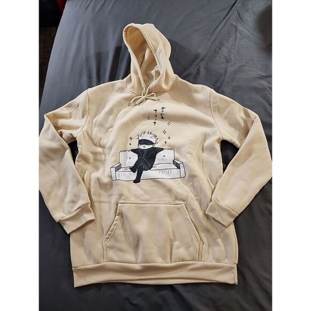 Jujutsu Kaisen‎ hoodie women men Harajuku Sweatshirt Print 2021 XL Beige
